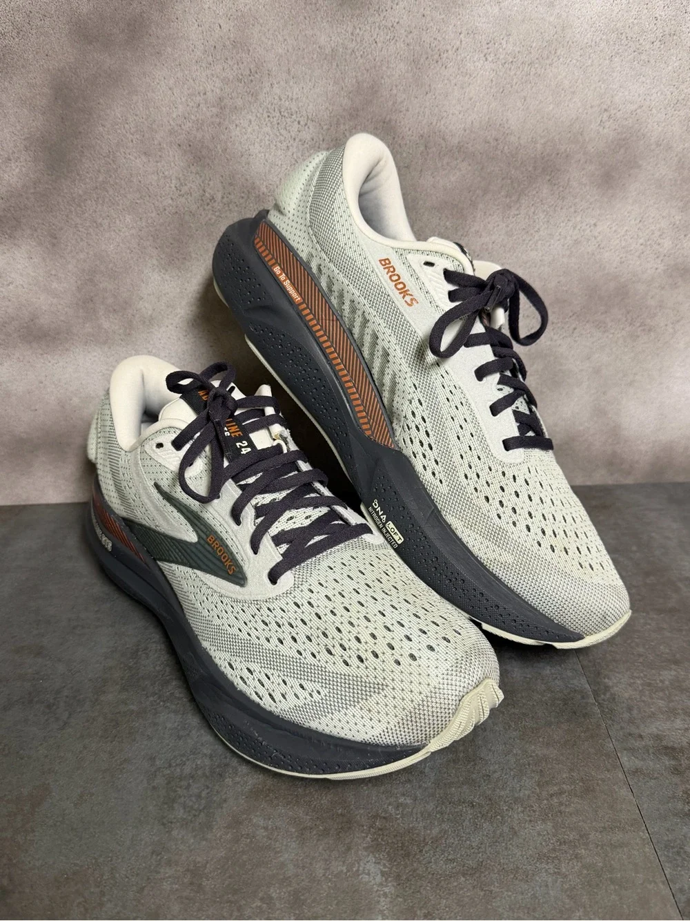 Brooks Adrenaline GTS 24 Women’s Running Shoes Mercury/Ebony/Copper Size 11.5B